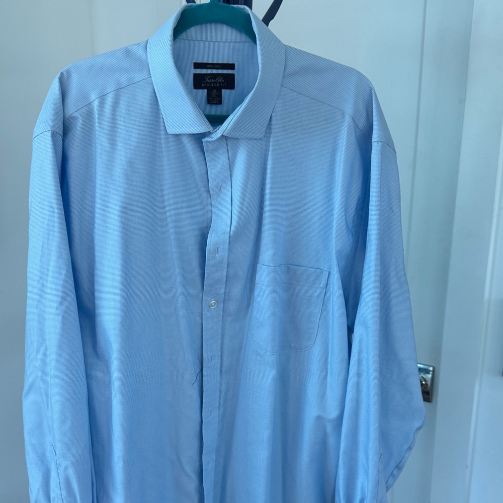 Tasso Elba Sky Blue Dress Shirt
